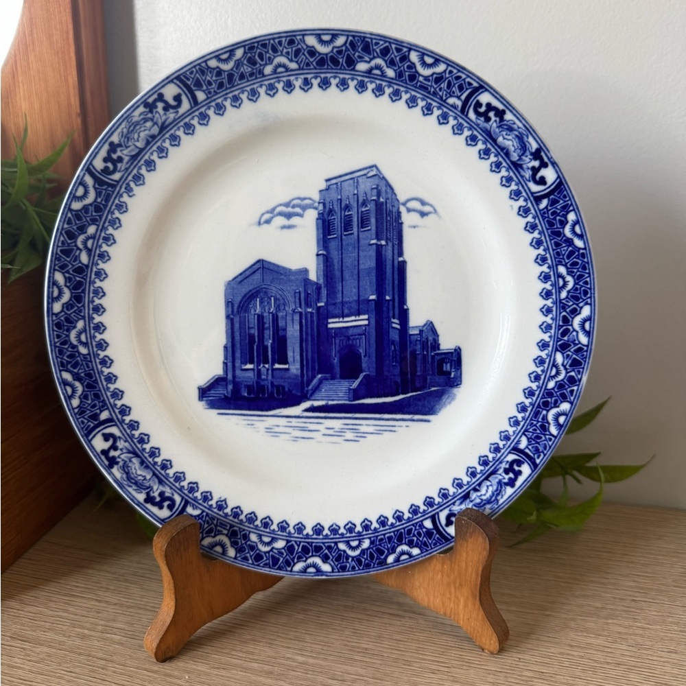 Blue and White “Satsuma” Decorative Plate